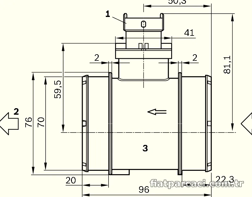 BOSCH 0281006054 Hava Debimetresi - BOSCH - 0281006054