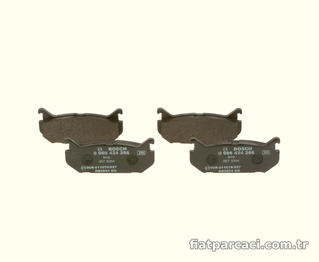BOSCH 0986424266 Fren Disk Balata - BOSCH - 0986424266