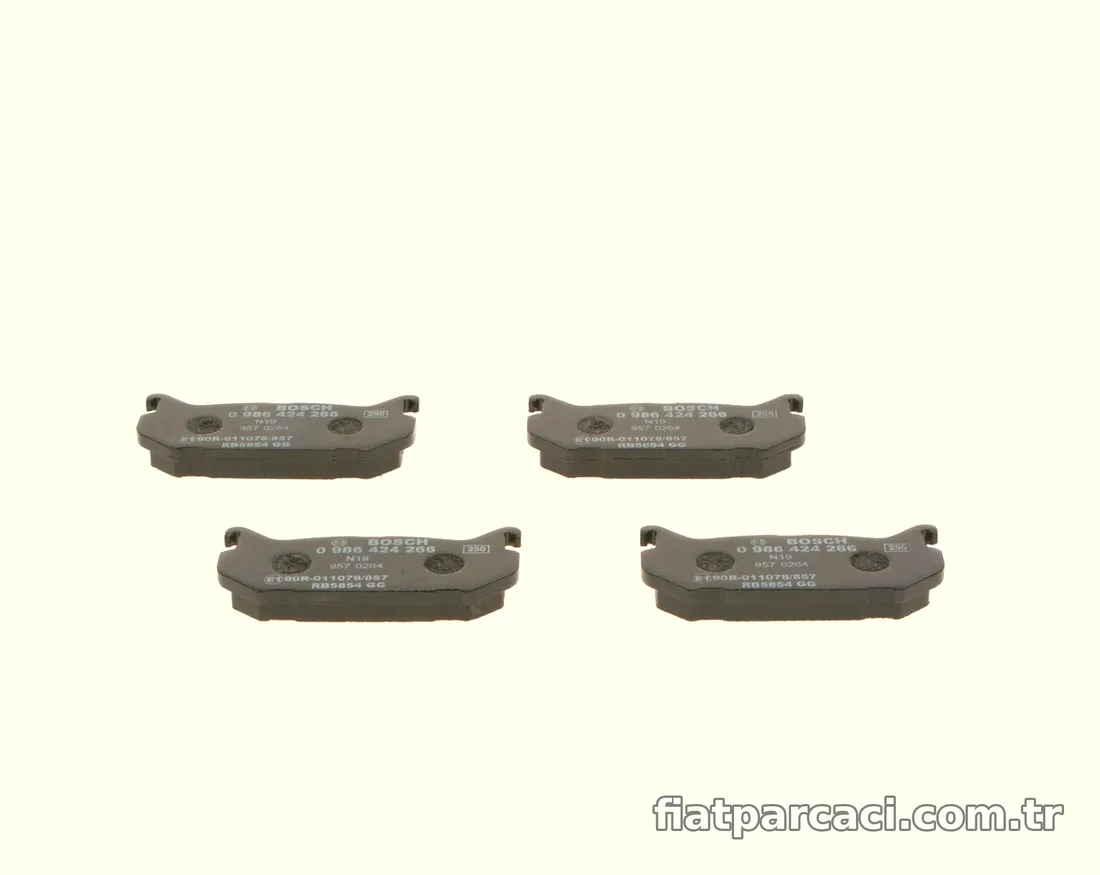 BOSCH 0986424266 Fren Disk Balata - BOSCH - 0986424266