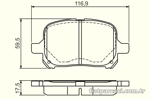 BOSCH 0986424639 Fren Disk Balata - BOSCH - 0986424639