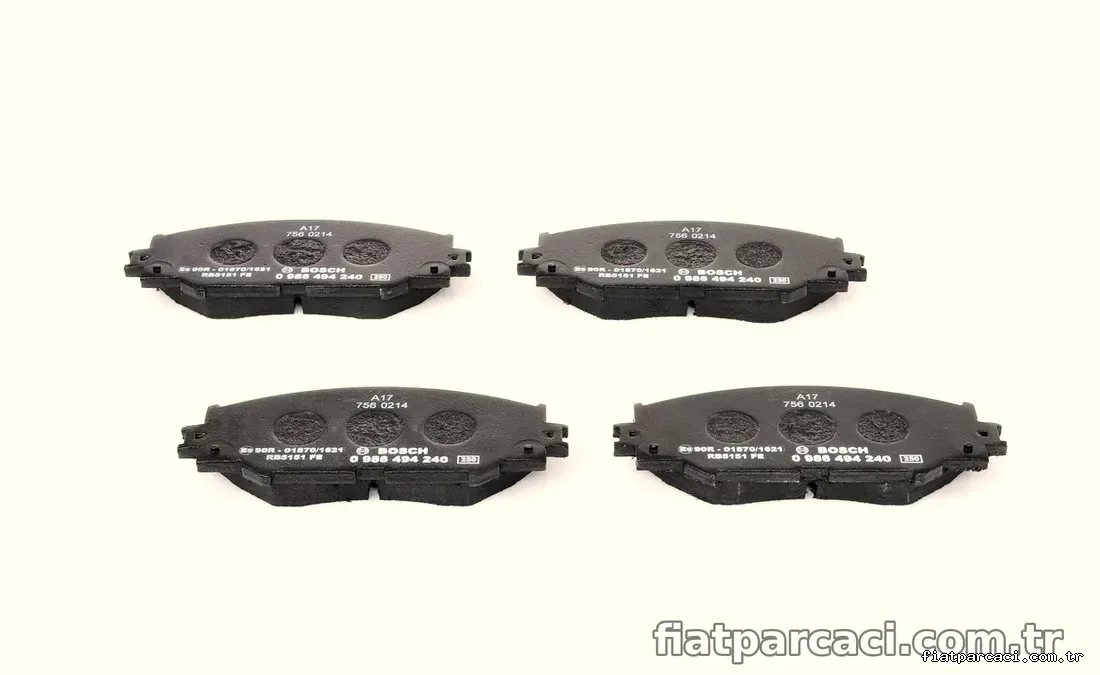 BOSCH 0986494240 Fren Disk Balata - BOSCH - 0986494240