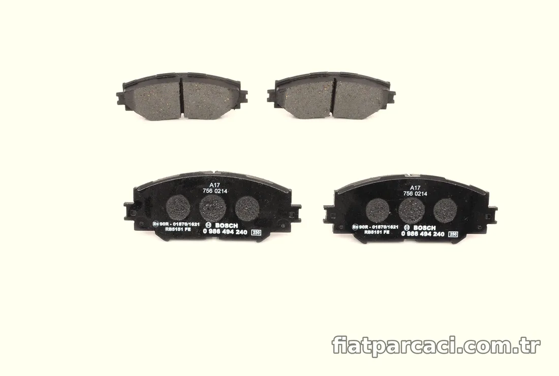 BOSCH 0986494240 Fren Disk Balata - BOSCH - 0986494240