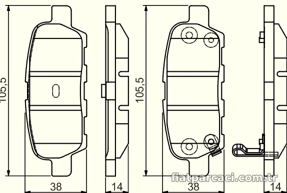 BOSCH 0986495089 Fren Disk Balata - BOSCH - 0986495089