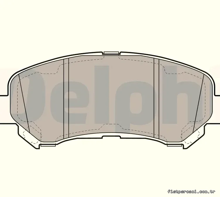 DELPHI LP2031 Fren Disk Balata - DELPHI - LP2031