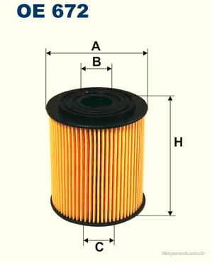 FILTRON OE672 Yağ Filtresi - FILTRON - OE672