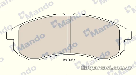 MANDO MBF015173 Fren Disk Balata - MANDO - MBF015173