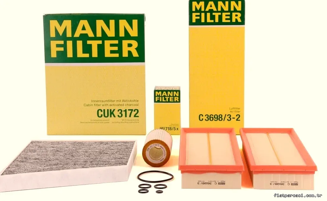 Mercedes Benz W219 CLS 350-500 Periyodik Bakım Filtre Seti Mann Marka - MANN - MAN.CUK3172 / MAN.C3698-3-2 / MAN.HU718-5
