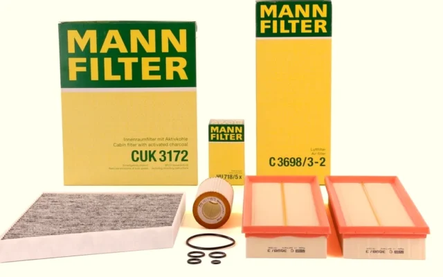Mercedes Benz W219 CLS 350-500 Periyodik Bakım Filtre Seti Mann Marka – CUK3172 / MAN.C3698-3-2 / MAN.HU718-5X
