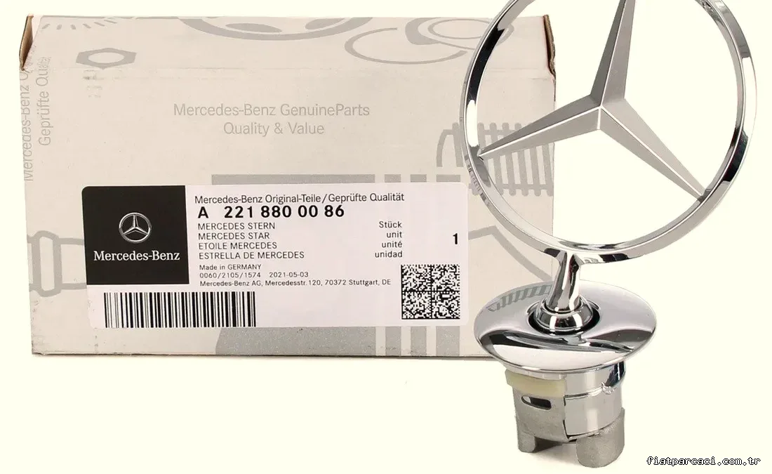 MERCEDES-BENZ A2218800086 | Ön Kaput Yıldızı E W212/W213/C W204/S W221 - MERCEDES-BENZ - A2218800086 ,W212