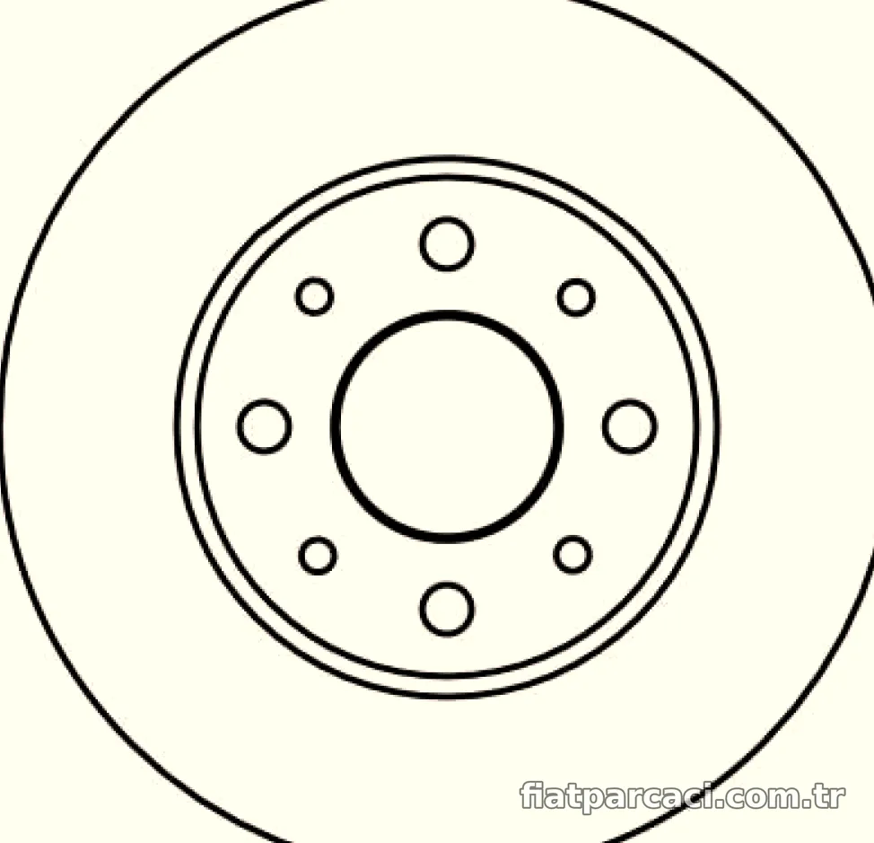 ON FREN AYNASI (DISKI) MAREA PALIO ALBEA ALFA ROMEO 145 146 1,2 / 1,4 / 1,6 / 1,9 - TRW - TRW DF4037