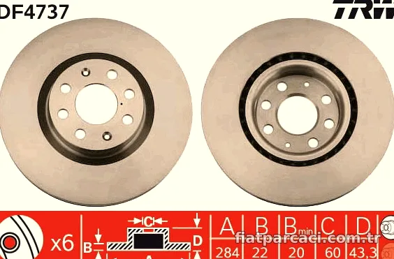 TRW DF4737 Fren Disk Ayna - TRW - DF4737