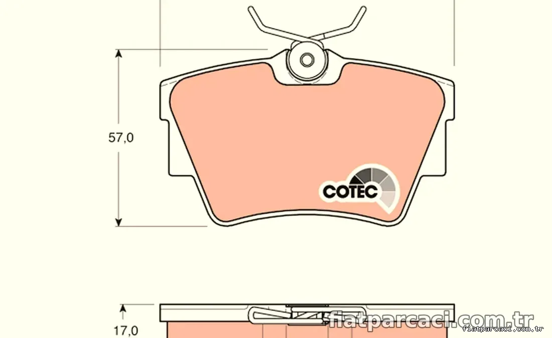 TRW GDB1479 Fren Disk Balata - TRW - GDB1479