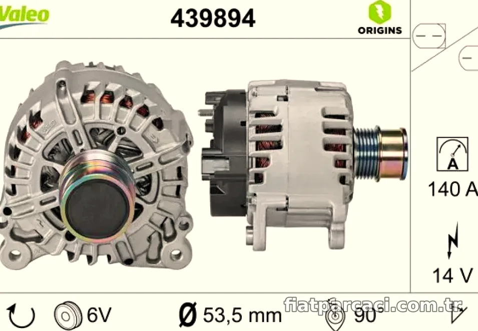 ALTERNATOR 14V 140A A1 A3 Q2 ATECA IBIZA LEON TOLEDO FABIA KAROQ KODIAQ OCTAVIA RAPID YETI CADDY GOLF VII JETTA PASSAT S