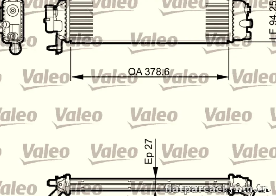 EK RADYATOR PEUGEOT 3008 / CITROEN - Valeo - VALEO 735561