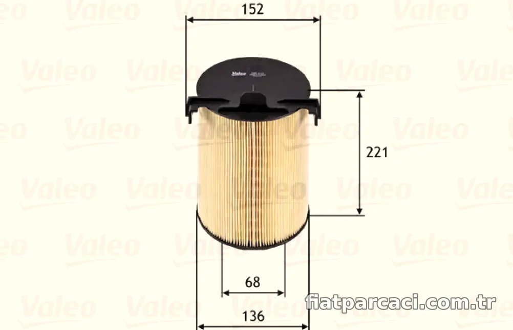 HAVA FILTRESI CADDY III PASSAT GOLF V JETTA III TOURAN TIGUAN LEON OCTAVIA ALTEA 1.4TSI 1.6 2.0FSI - Valeo - VALEO 58565