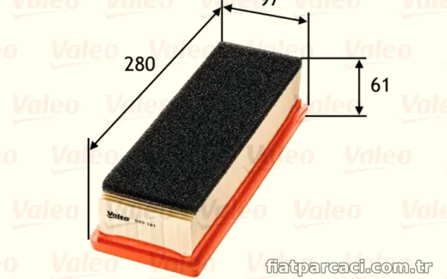HAVA FILTRESI FIAT GRANDE PUNTO 1.2, 500 1.2 – VALEO 585181