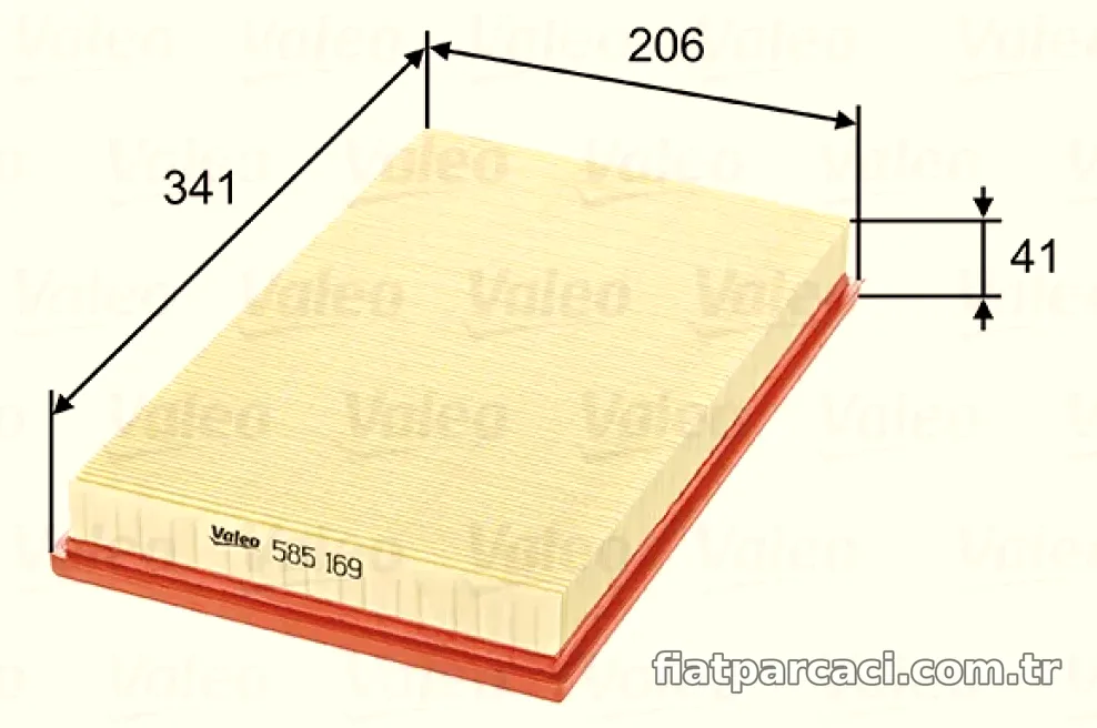 HAVA FILTRESI OPELVECTRA B 1.6 I 16V, SPEEDSTER - Valeo - VALEO 585169