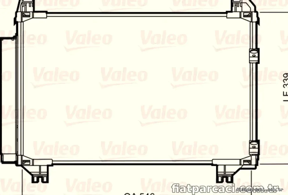 KLIMA RADYATORU TOYOTA YARIS 1,33 VVT I 2006> YARIS 1,3 2006> - Valeo - VALEO 814223