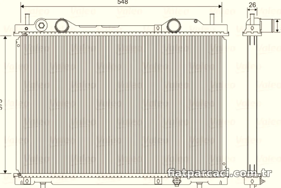 MOTOR RADYATORU MAREA 1,8 2,0 BRAVO 1,8 2,0 95>01 - Valeo - VALEO 731972