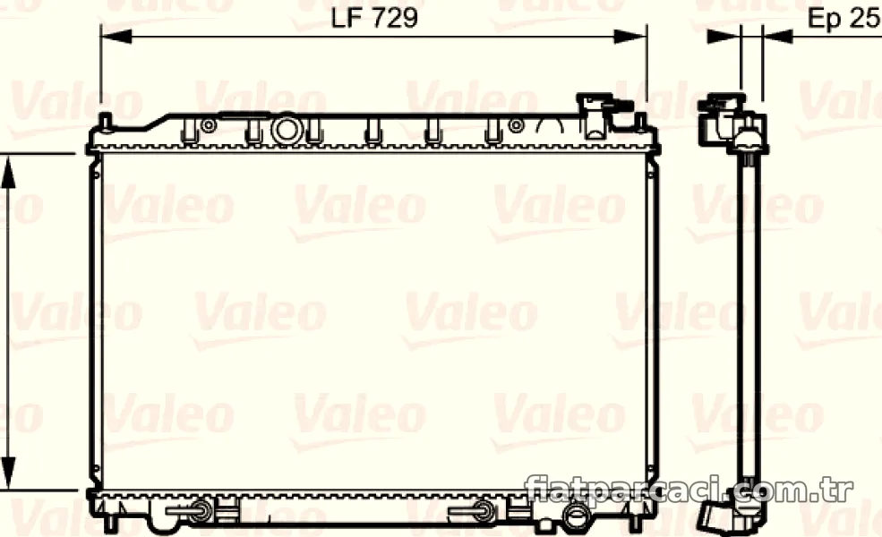MOTOR SU RADYATORU NISSAN MURANO I (VQ35) 03>08 OTOMATIK - Valeo - VALEO 735204