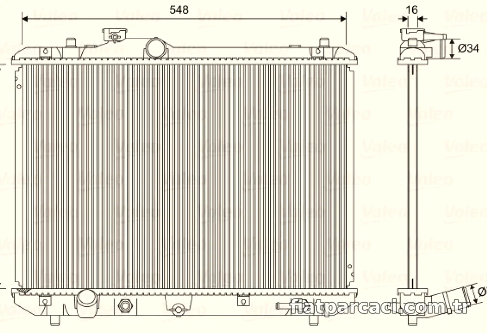 MOTOR SU RADYATORU SWIFT III 2005> OTOMATIK VITES - Valeo - VALEO 701587