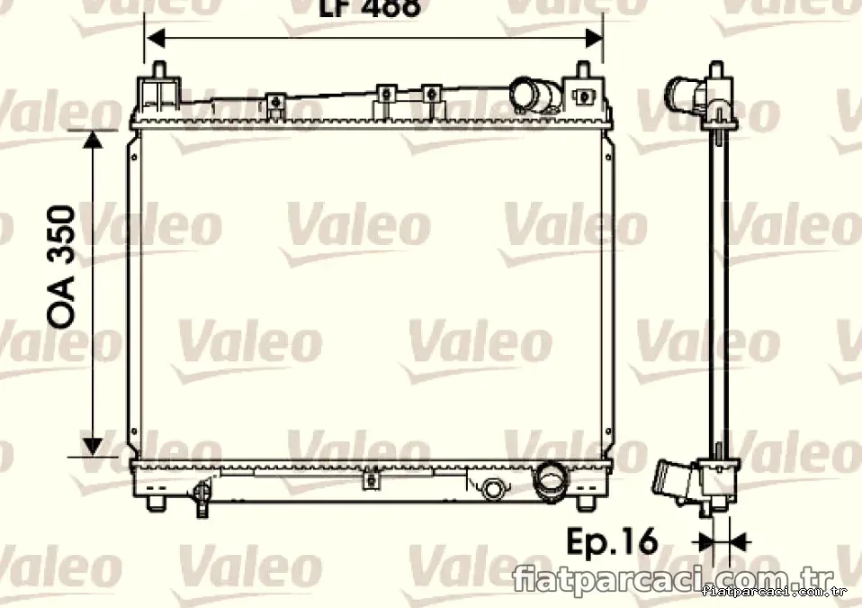 MOTOR SU RADYATORU TOYOTA YARIS 1,3 1,5 1999 2005 MANUEL VITES - Valeo - VALEO 734840
