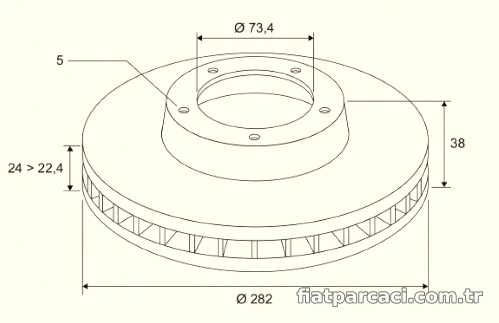 ON FREN DISKI CHRYSLER GRAND VOYAGER III VOYAGER IV 95>08 - Valeo - VALEO 186730