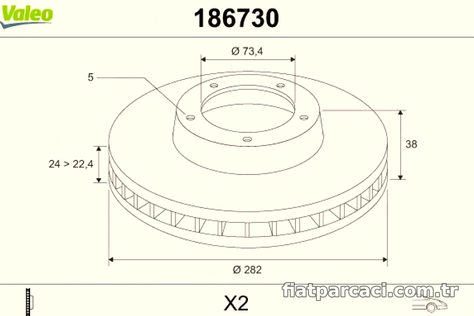 ON FREN DISKI CHRYSLER GRAND VOYAGER III VOYAGER IV 95>08 – Valeo – VALEO 186730″ loading=”lazy” /></figure>
<p class=