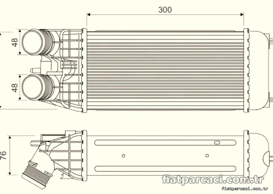 TURBO RADYATORU PEUGEOT 207, 208 CITROEN DS3 - Valeo - VALEO 818547