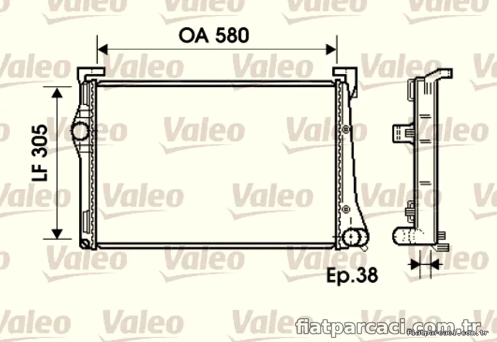 VALEO 734361 RADYATOR FIAT IDEA / PUNTO - Valeo - VALEO 734361