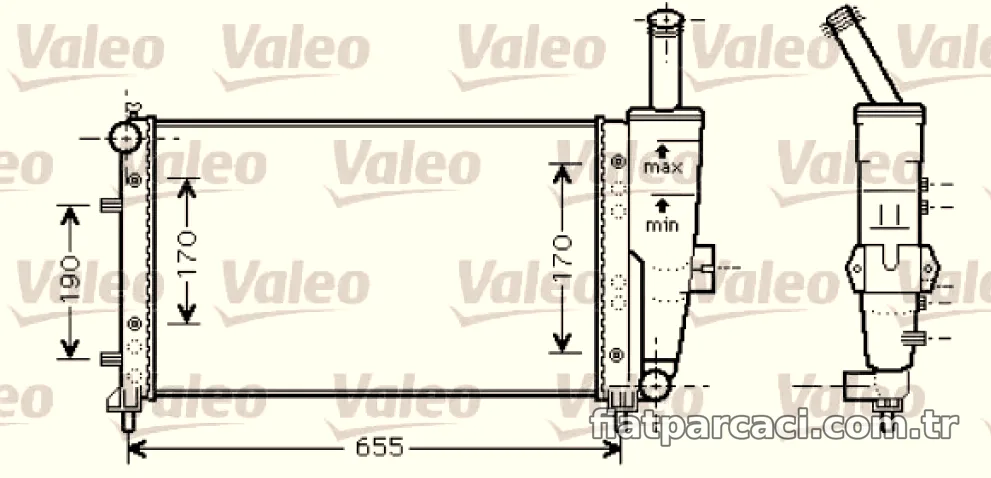 VALEO 734459 RADYATOR FIAT PUNTO - Valeo - VALEO 734459