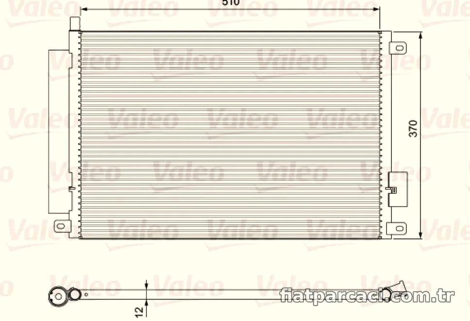 VALEO 814155 KONDENSER FIAT 500 - Valeo - VALEO 814155