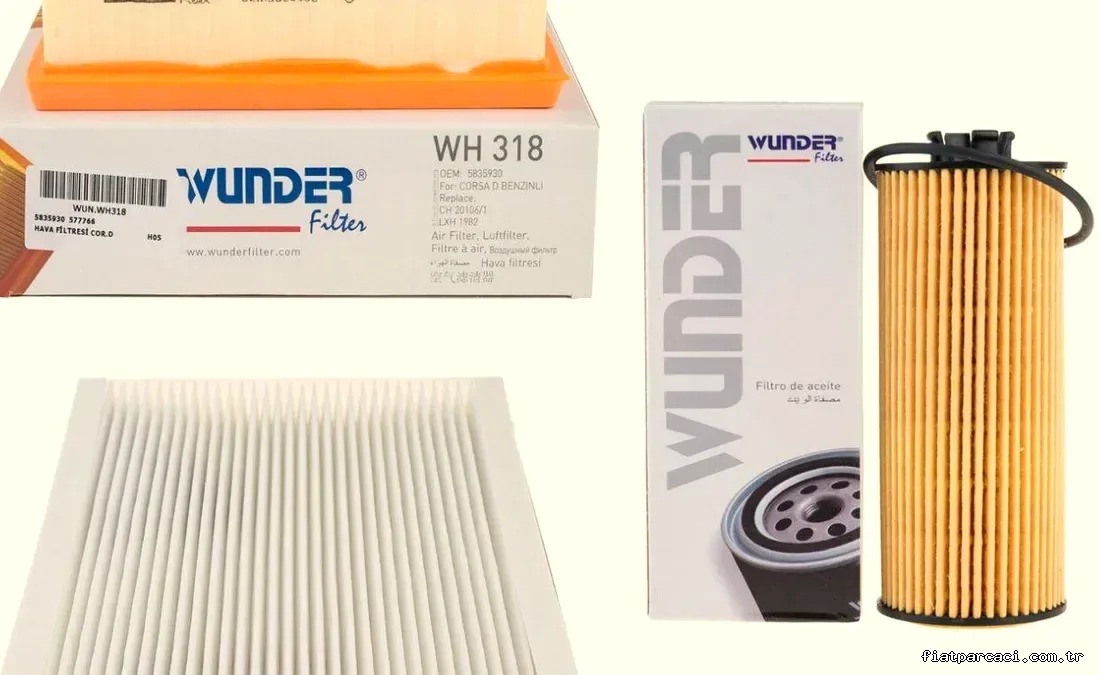 Opel Corsa E 1.2 / 1.4 Bakım Seti Otomatik Vites Wunder Marka - WUNDER - WUN.WY354 / WUN.WH318 / WUN.WP313