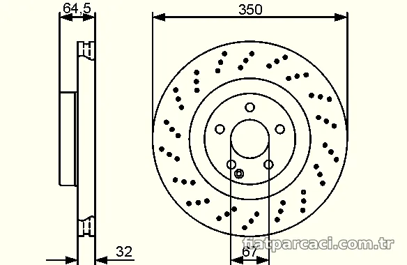 BOSCH 0986479412 Fren Disk Ayna - BOSCH - 0986479412