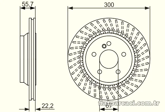 BOSCH 0986479655 Fren Disk Ayna - BOSCH - 0986479655