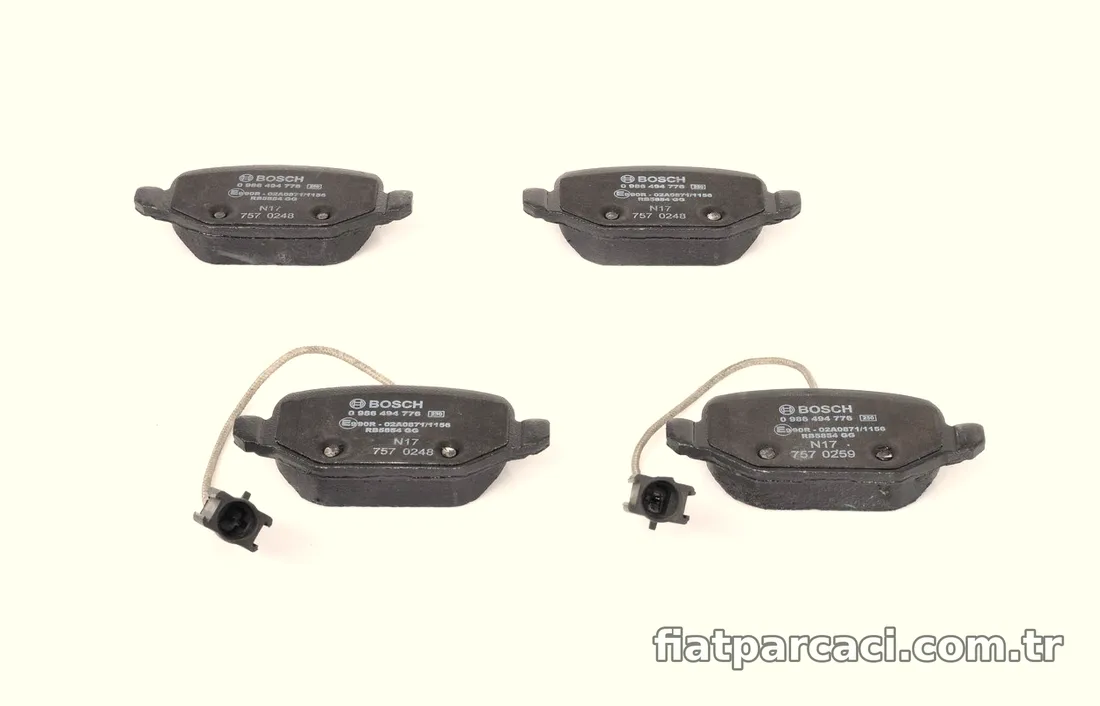 BOSCH 0986494776 Fren Disk Balata - BOSCH - 0986494776