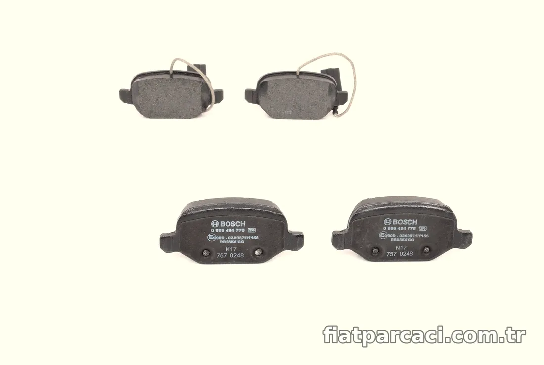 BOSCH 0986494776 Fren Disk Balata - BOSCH - 0986494776