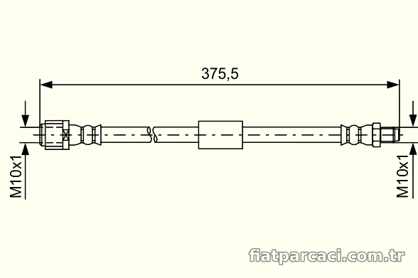 BOSCH 1987481608 Fren Hortumu - BOSCH - 1987481608