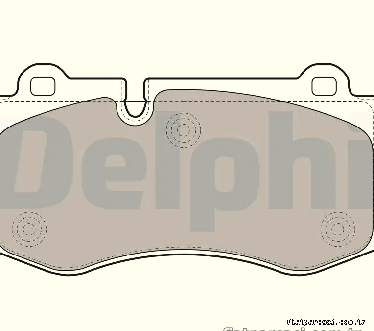 DELPHI LP1980 Fren Disk Balata - DELPHI - LP1980