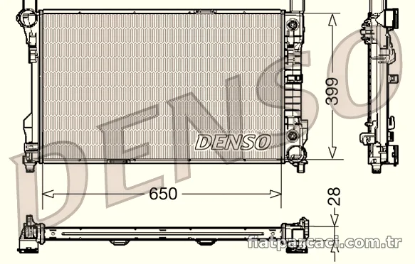 DENSO DRM17079 Su Radyatörü - DENSO - DRM17079