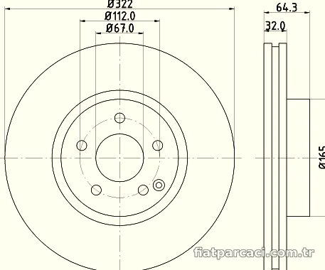 HELLA PAGID 8DD355118931 Fren Disk Ayna - HELLA PAGID - 8DD355118931