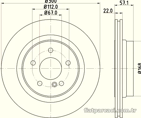 HELLA PAGID 8DD355118941 Fren Disk Ayna - HELLA PAGID - 8DD355118941