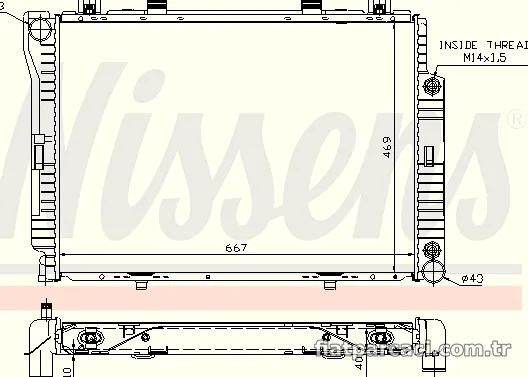 NISSENS 62714A Su Radyatörü - NISSENS - 62714A