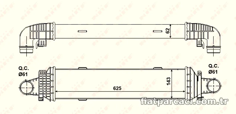 NRF 30504 Turbo Radyatörü - NRF - 30504