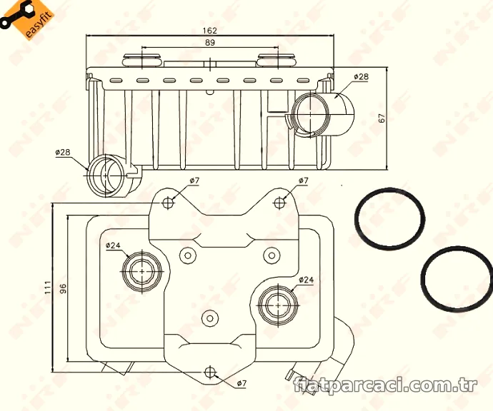 NRF 31181 Motor Yağ Soğutucu - NRF - 31181