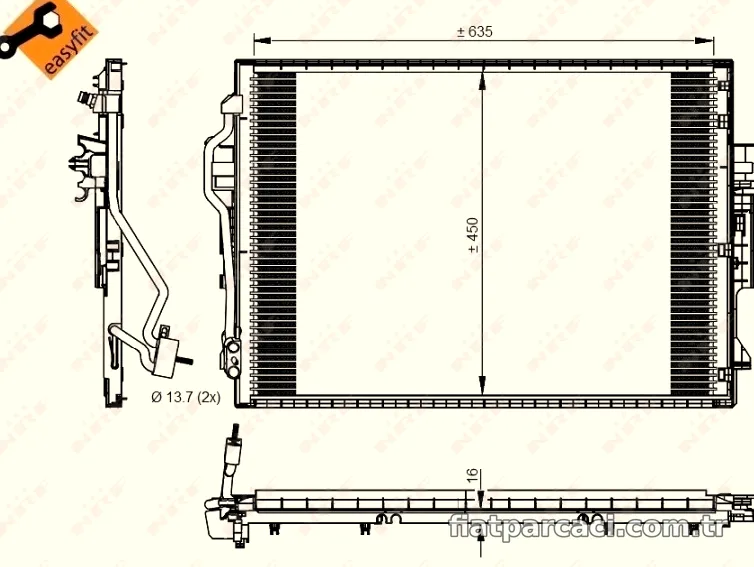 NRF 350218 Klima Radyatörü - NRF - 350218