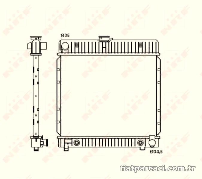 NRF 514250 Su Radyatörü - NRF - 514250