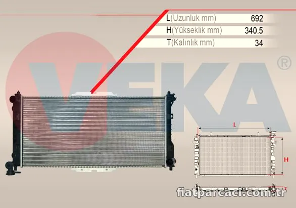 RAM Motor Radyatörü MANUEL 162706 - RAM