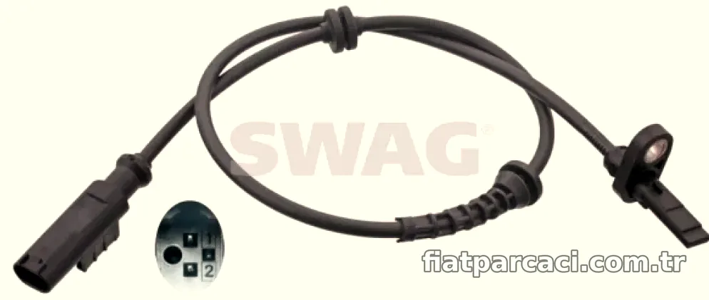 ABS HIZ SENSORU ARKA SAG / SOL FIAT GRANDE PUNTO / OPEL CORSA D - Swag - SWAG 40100988
