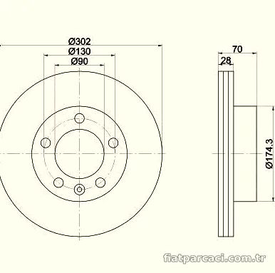 VEKA Ön Fren Disk 133518